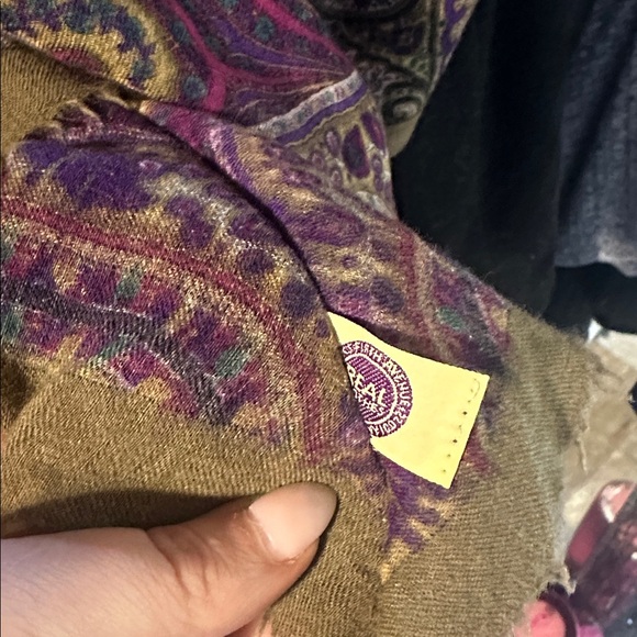 Colorful Paisley scarf top upcycled product boho - Picture 4 of 4